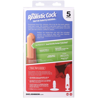 Фаллоимитатор Doc Johnson The Realistic Cock ULTRASKYN - фото 33