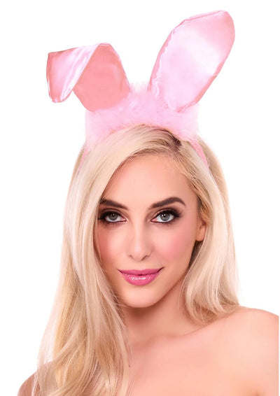 Вушка зайки Leg Avenue Bendable Marabou Trimmed Satin Bunny Ears - фото 1