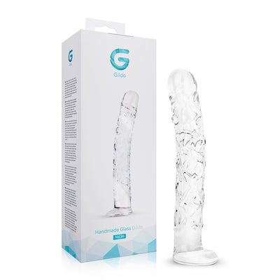 Скляний фалоімітатор Gildo Textured Glass Dildo - фото 10