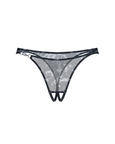 Трусики Obsessive Corrosis crotchless thong - фото 6