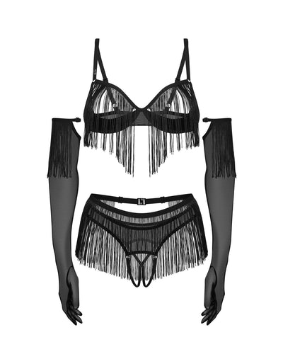 Комплект Obsessive Rossay 4-pcs crotchless set - фото 19