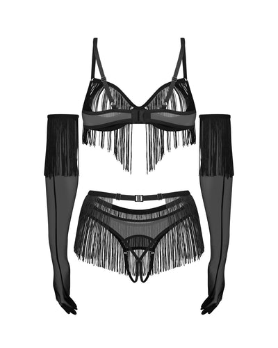 Комплект Obsessive Rossay 4-pcs crotchless set - фото 20