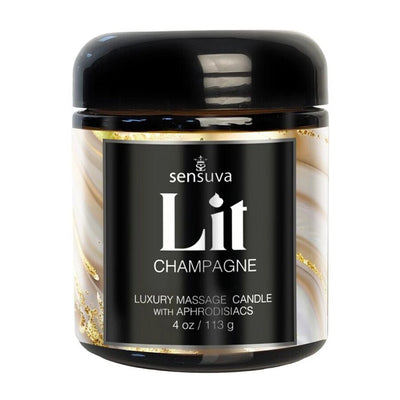 Массажная свеча Sensuva Lit Champagne Massage Candle - фото 1