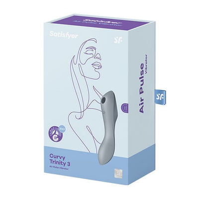 Вакуумний стимулятор з вібрацією Satisfyer Curvy Trinity 3 - фото 5