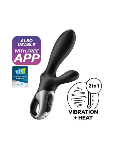 Универсальный смарт-вибратор с подогревом Satisfyer Heat Climax + - фото 1
