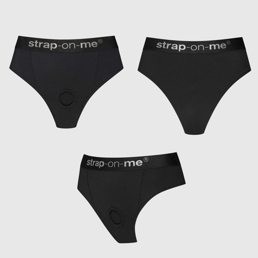 Трусики-бразилиана с фиксацией дилдо Strap-On-Me Harness Lingerie Idole_