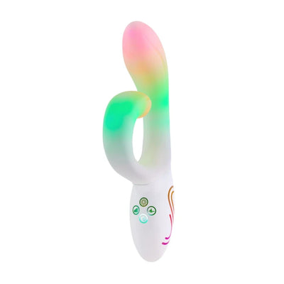 Вібратор-кролик із RGB-підсвічуванням та додатком Paradise Illumination The Rabbit - фото 1