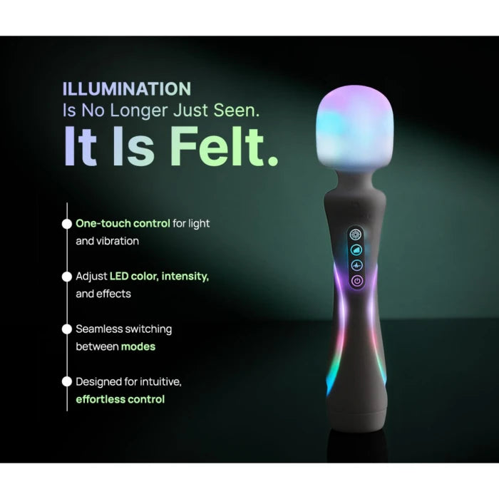 Мікрофон із вібрацією, RGB-підсвічуванням та додатком Illumination The Wand - превʼю 3