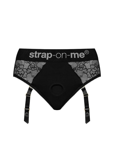 Main image for product index 4: Мереживні трусики для страпона з підв’язками для панчіх Strap-On-Me DIVA HARNESS (м'ята упаковка!!!)