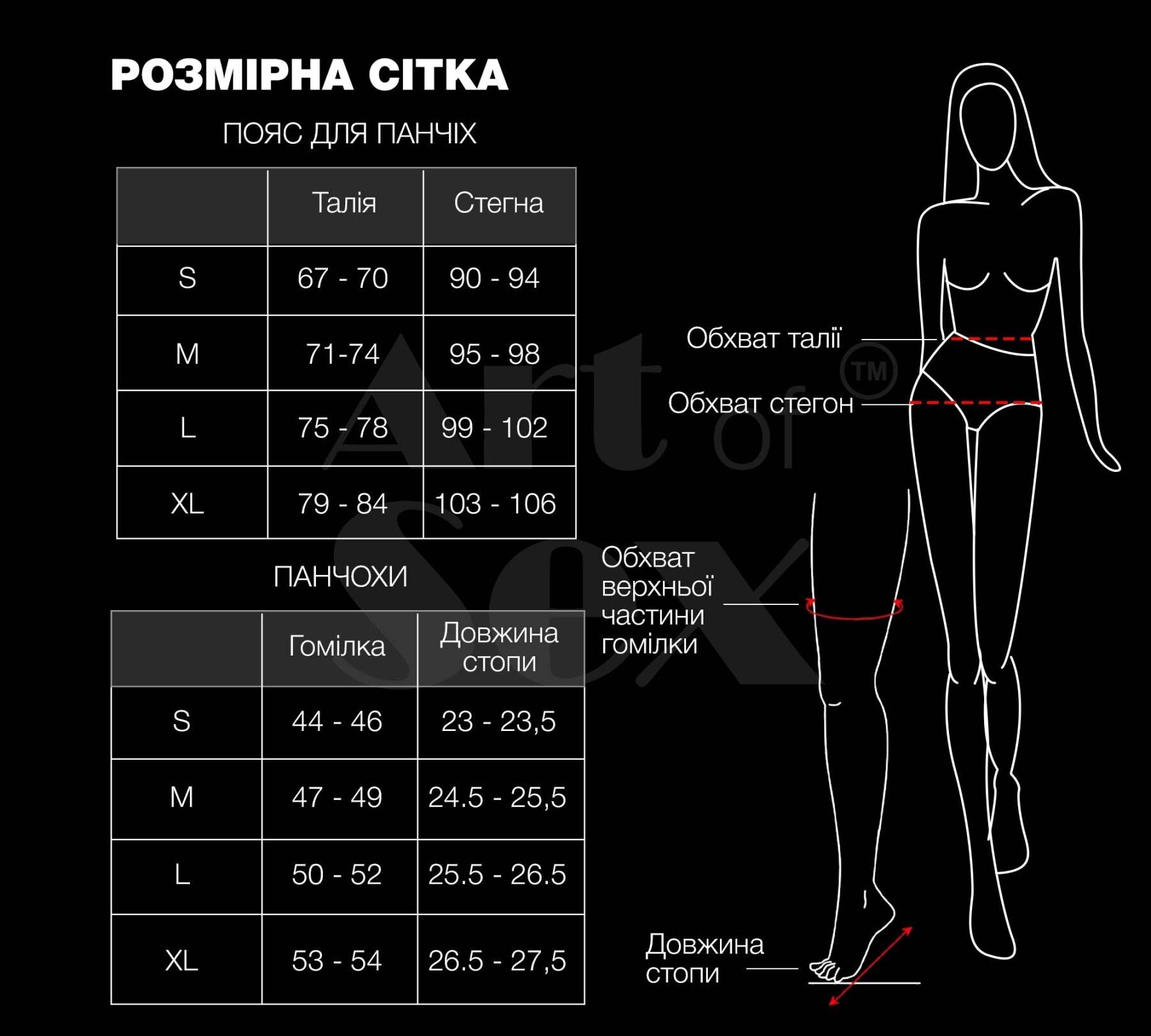 Комплект пояс и чулки Art of Sex - Deily - превью 8