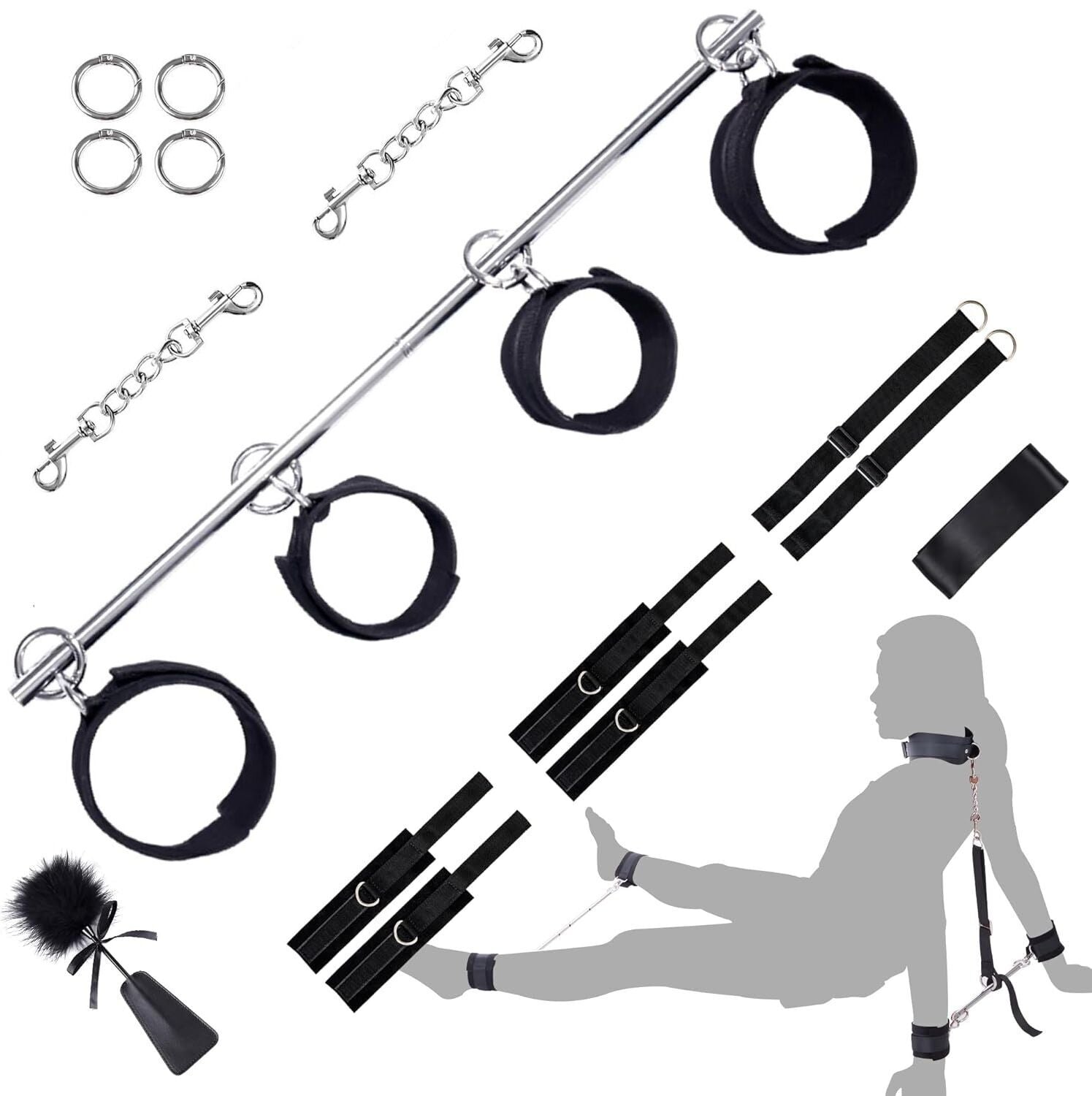 БДСМ-набір LOCKINK YEAHWOW Door Swing & Leg Spreader Bondage set (м'яте паковання!!!) - фото 1