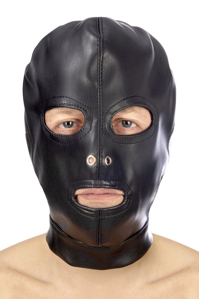 Main image for product index 1: Капюшон для БДСМ Fetish Tentation Open mouth and eyes BDSM Hood