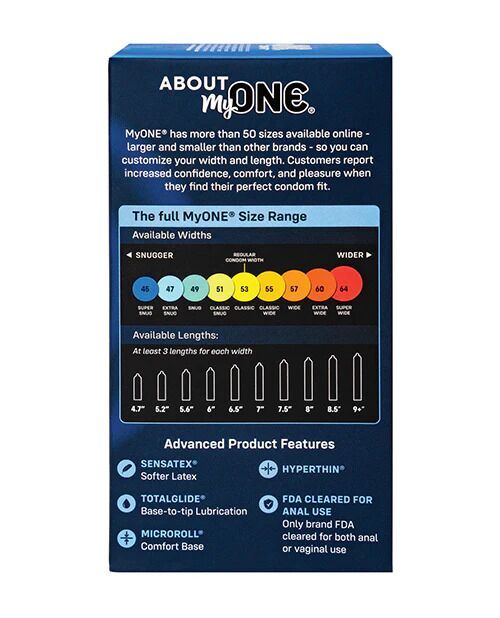 Thumb image for product index 3: Презервативи MyONE Super Snug 10 шт, картонна коробка (м'ята упаковка!!!)