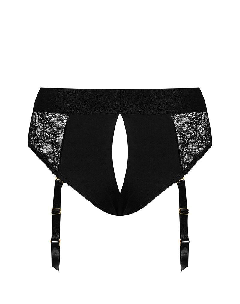 Thumb image for product index 4: Кружевные трусы для страпона с подвязками для чулок Strap-On-Me DIVA HARNESS