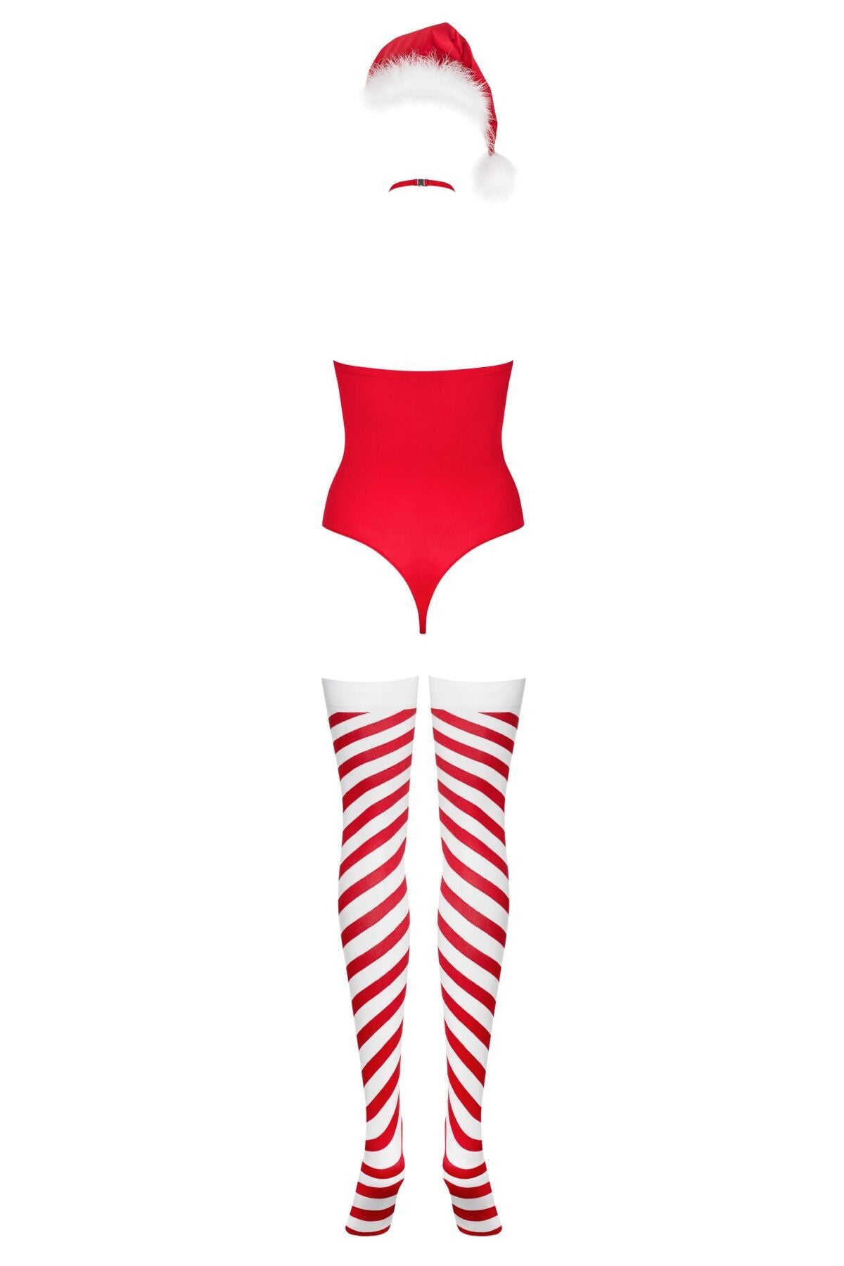 Thumb image for product index 5: Боді Obsessive Kissmas teddy red L/XL (м'ята упаковка!!!)