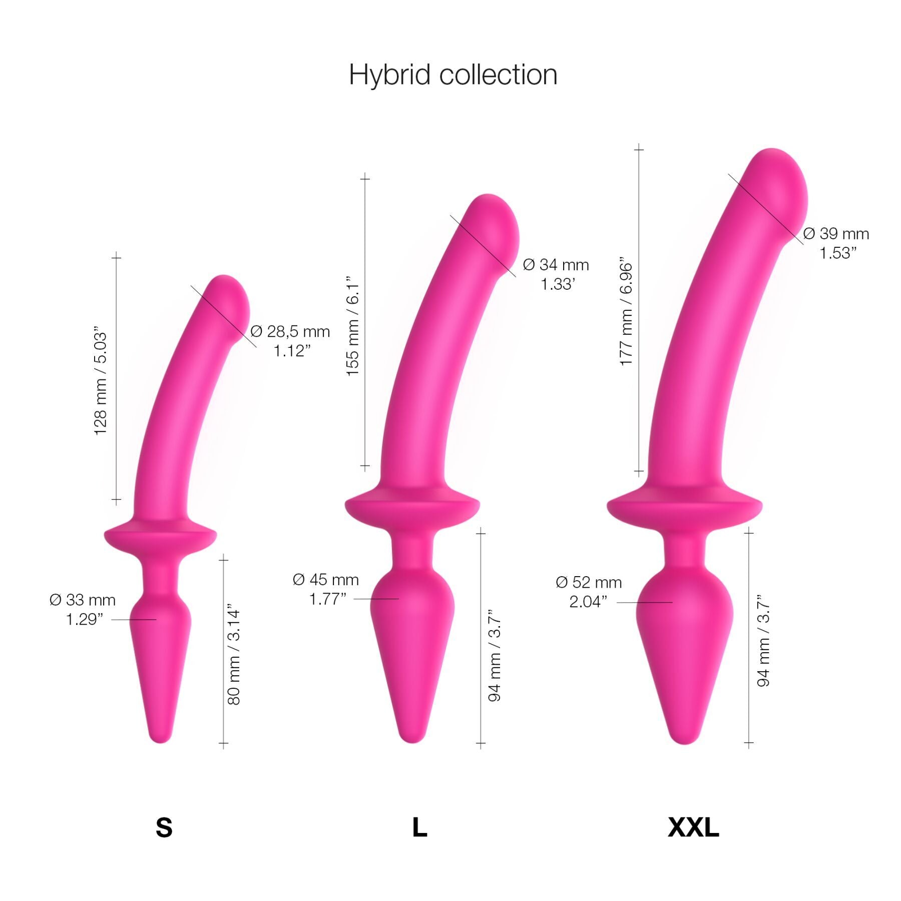 Thumb image for product index 5: Анальная пробка с дилдо Strap-On-Me SWITCH PLUG-IN SEMI-REALISTIC DILDO (мятая упаковка!!!)