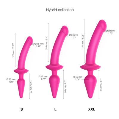 Main image for product index 5: Анальная пробка с дилдо Strap-On-Me SWITCH PLUG-IN SEMI-REALISTIC DILDO (мятая упаковка!!!)