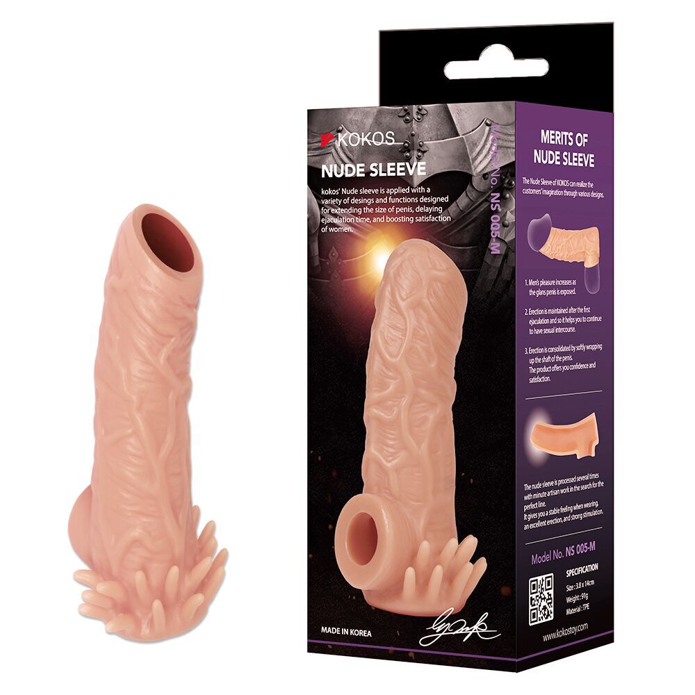 Насадка на член Kokos Nude Sleeve NS 005 - превʼю 11
