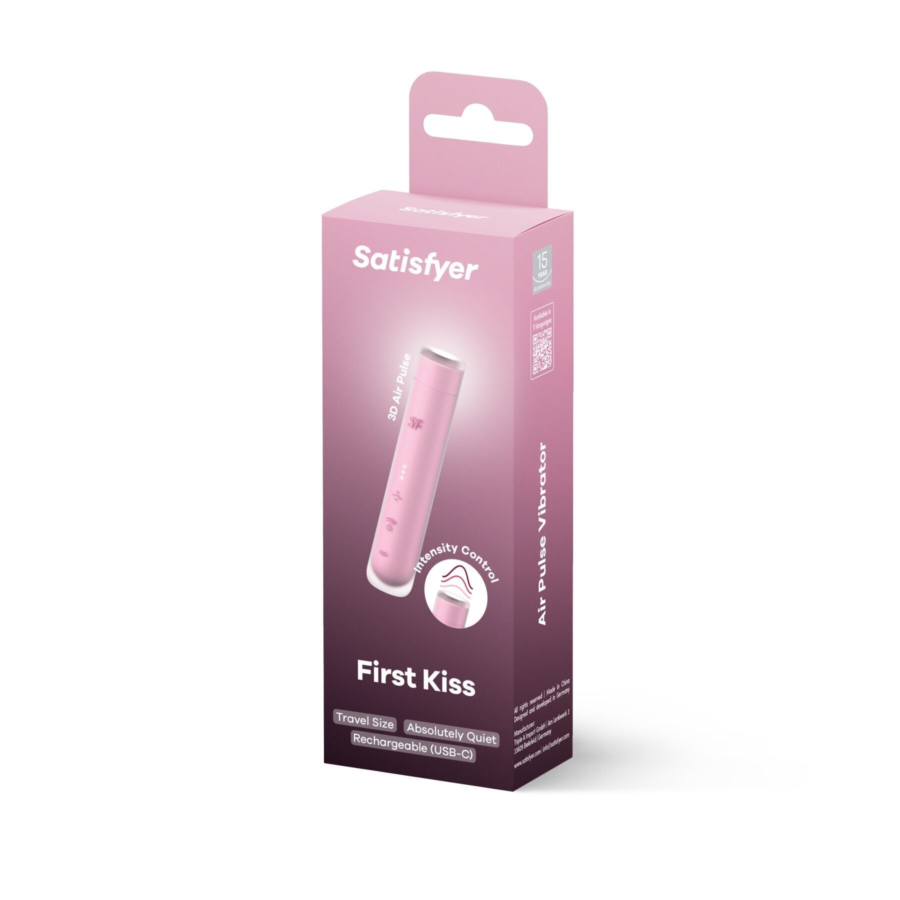 Вакуумный стимулятор Satisfyer First Kiss, технология 3D Air Pulse (повреждена упаковка!!!) - превью 6