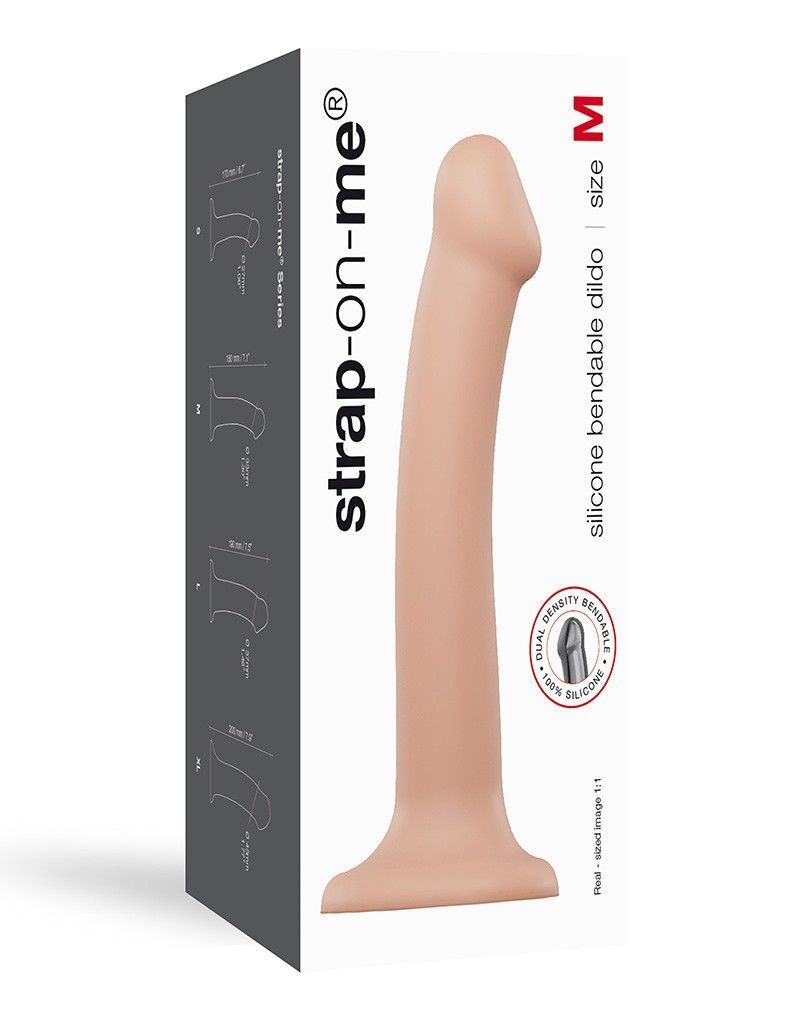 Thumb image for product index 5: Насадка для страпона Strap-On-Me Dual Density Dildo Flesh (мятая упаковка!!!)