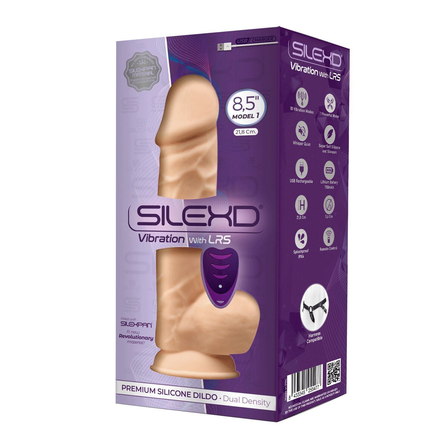 Thumb image for product index 5: Фалоімітатор з вібрацією SilexD Norman Vibro Flesh (Model 1) + LRS (упаковка від 8" моделі!!!)