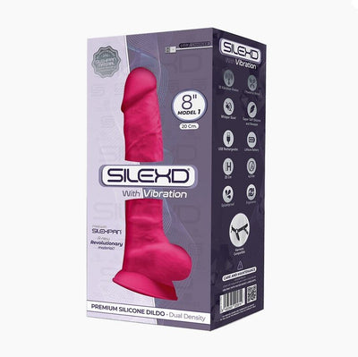 Main image for product index 3: Фалоімітатор з вібрацією SilexD Vetus Vibro Pink (MODEL 1 size 8in) (м'ята упаковка!!!)