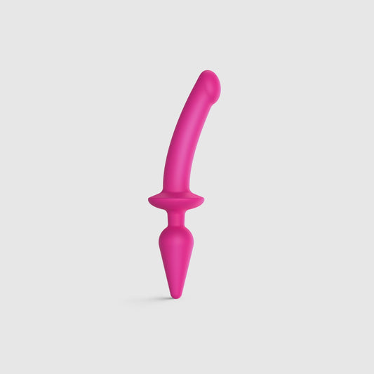 Анальна пробка з дилдо Strap-On-Me SWITCH PLUG-IN SEMI-REALISTIC DILDO (м'ята упаковка!!!)