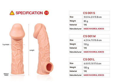 Насадка на член Kokos Cock Sleeve CS 001 - фото 17