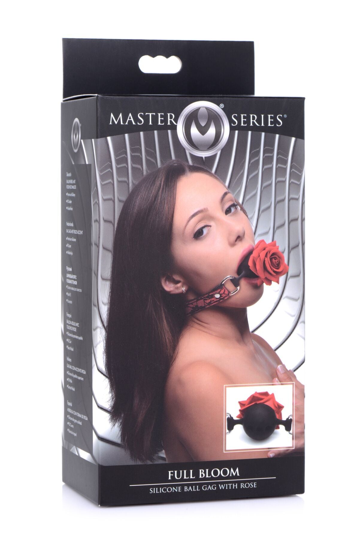 Thumb image for product index 9: Кляп Master Series Eye-Catching Ball Gag With Rose (мятая упаковка!!!)