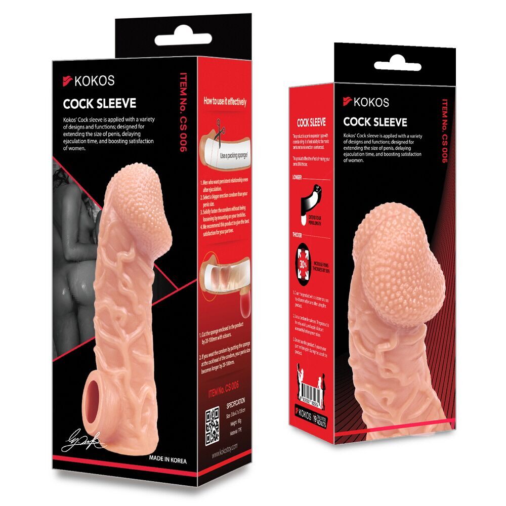 Насадка на член Kokos Cock Sleeve CS 006 - превʼю 20