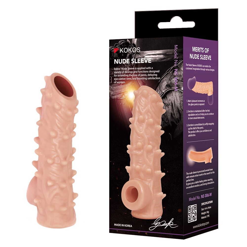 Насадка на член Kokos Nude Sleeve NS 006 - превʼю 11