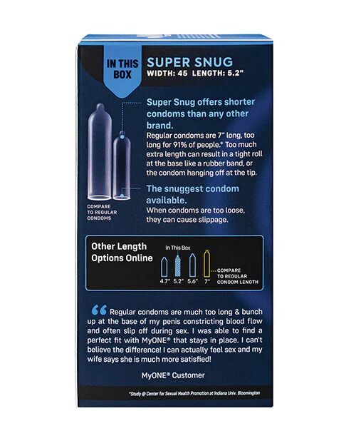 Thumb image for product index 5: Презервативи MyONE Super Snug 10 шт, картонна коробка (м'ята упаковка!!!)