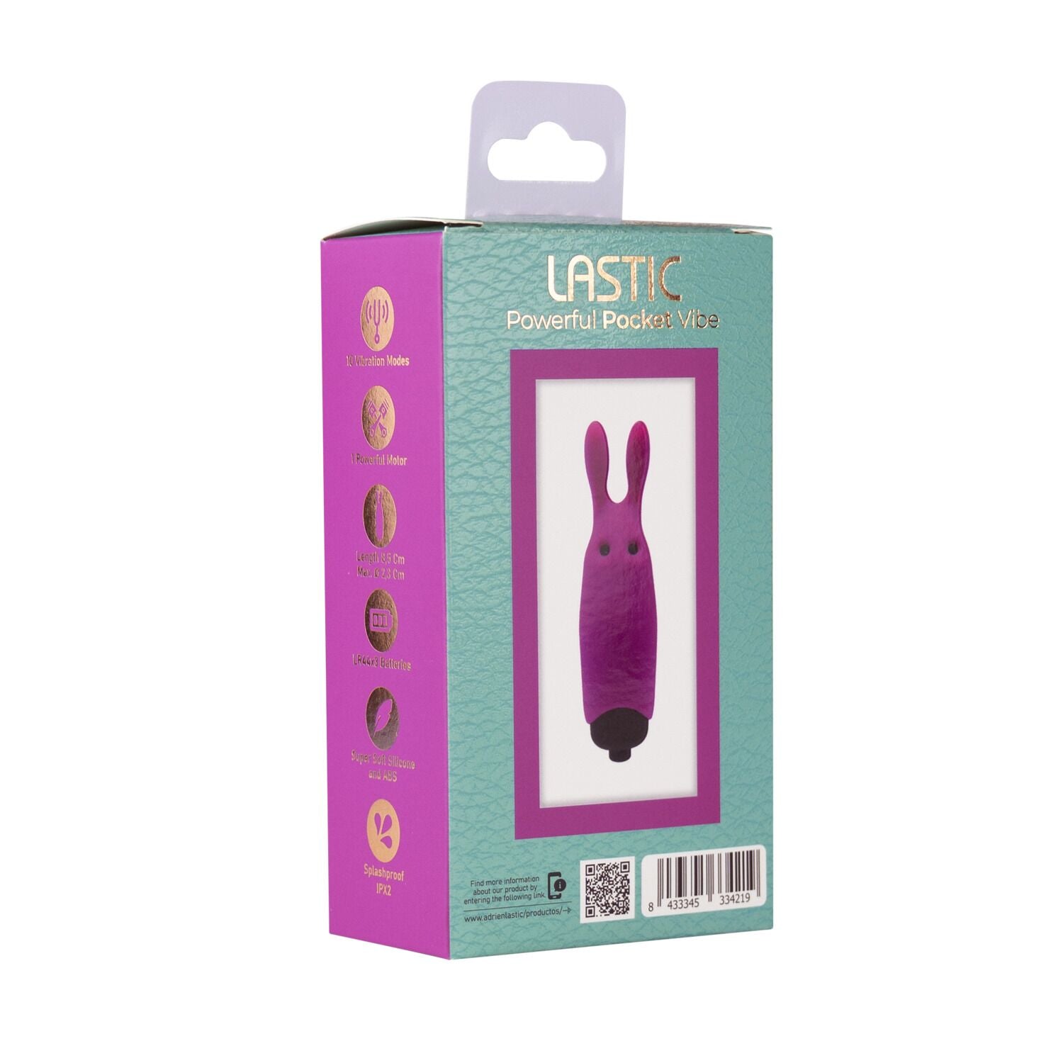 Вибропуля Adrien Lastic Pocket Vibe Rabbit  - превью 11