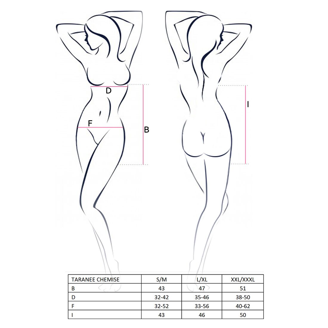 Thumb image for product index 5: Прозора сорочка приталена Passion TARANEE CHEMISE, трусики