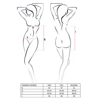 Main image for product index 15: Прозора сорочка приталена Passion TARANEE CHEMISE, трусики