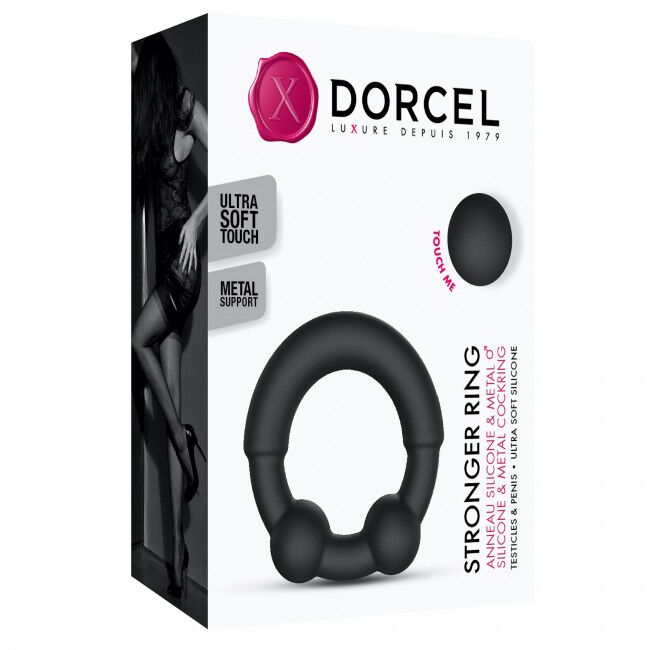 Thumb image for product index 8: Эрекционное кольцо с металлическими вставками Dorcel STRONGER RING