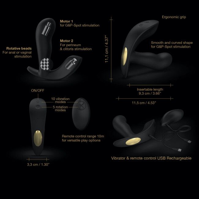 Thumb image for product index 12: Универсальный вибратор с жемчужным массажем Dorcel TWIST DELIGHT