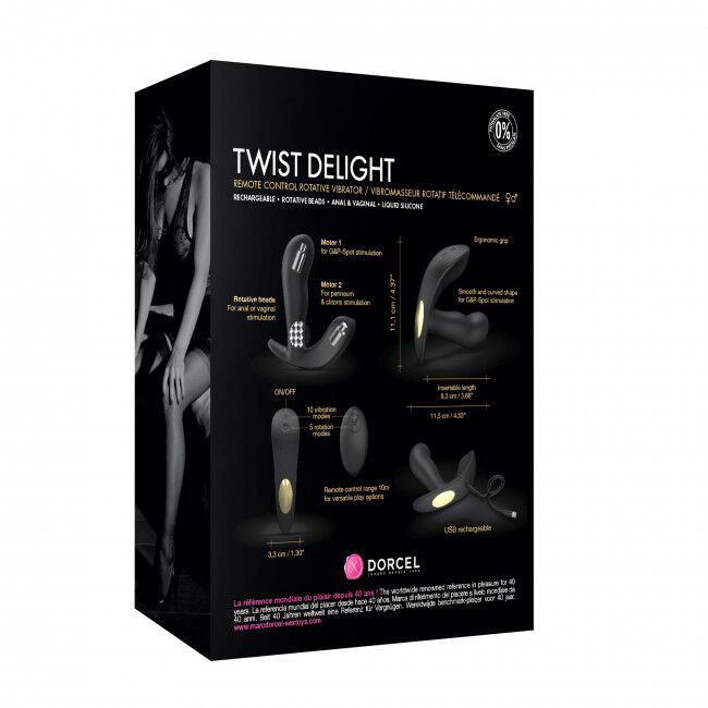 Thumb image for product index 11: Универсальный вибратор с жемчужным массажем Dorcel TWIST DELIGHT