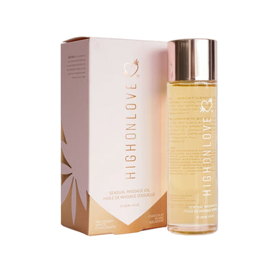 Main image for product index 1: Масажна олія HighOnLove Massage Oil - Decadent White Chocolate