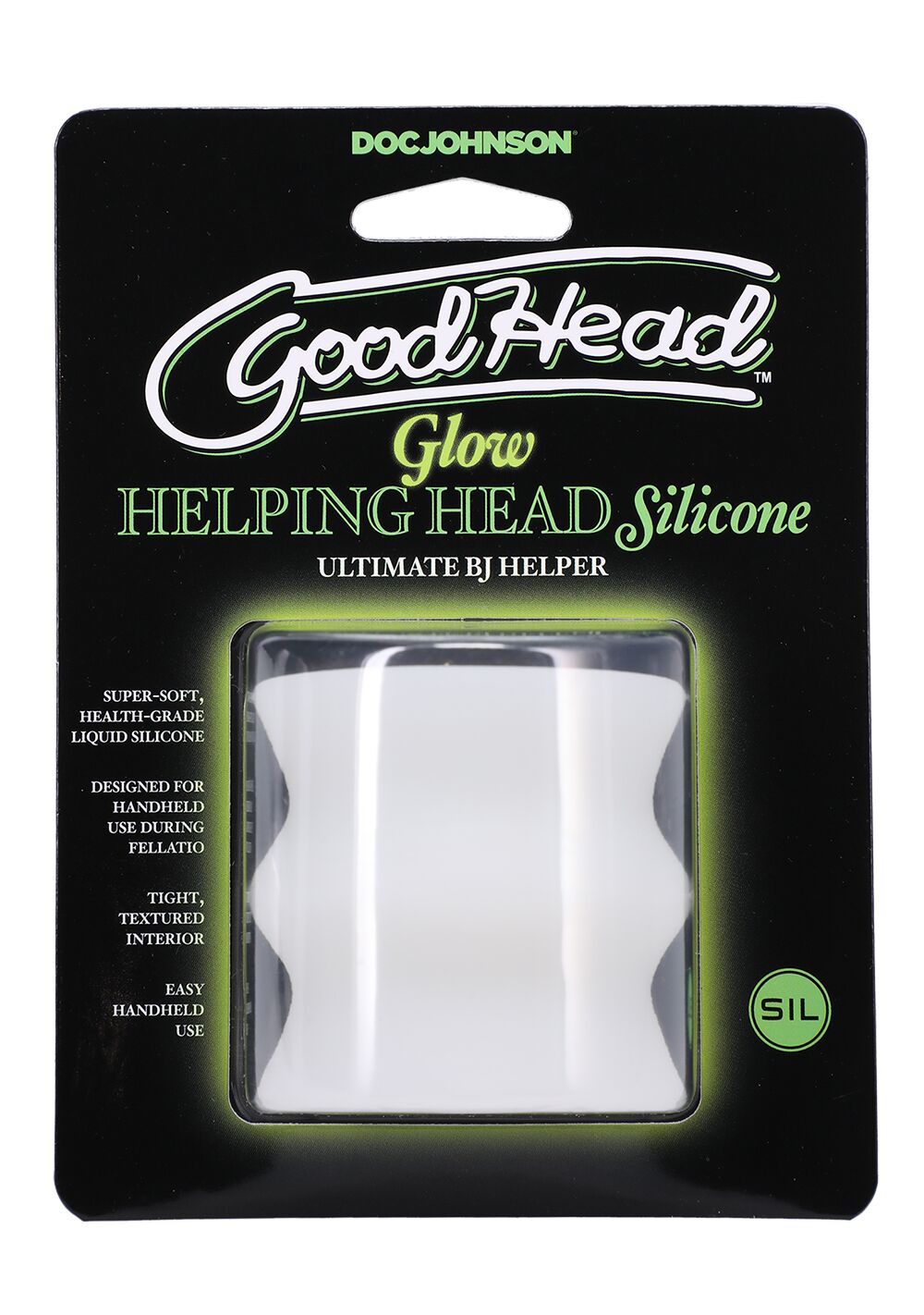 Thumb image for product index 4: Мастурбатор Doc Johnson GoodHead - Glow Helping Head Silicone