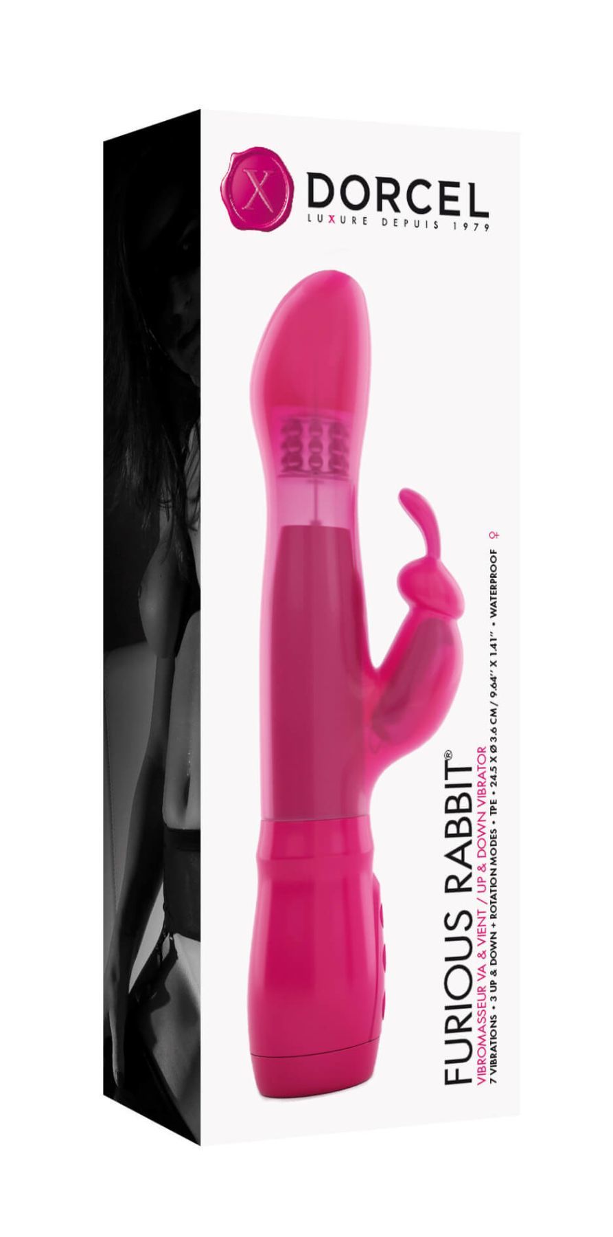 Thumb image for product index 4: Вібратор Dorcel Furious Rabbit з обертанням та зворотно-поступальними рухами голівки