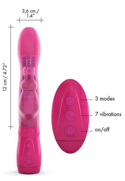 Thumb image for product index 3: Вібратор Dorcel Furious Rabbit з обертанням та зворотно-поступальними рухами голівки