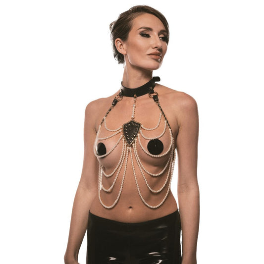 Нашийник з намистом із перлів BDSM Guilty Pleasure Pearl
