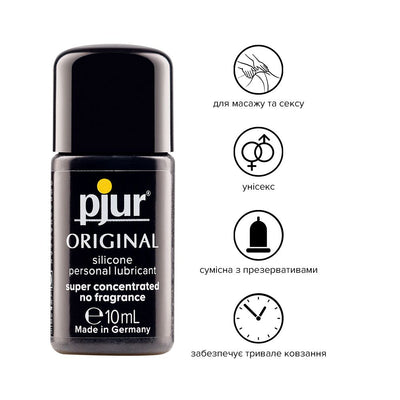 Main image for product index 14: Універсальна змазка на силіконовій основі pjur Original, 2в1: для сексу та масажу