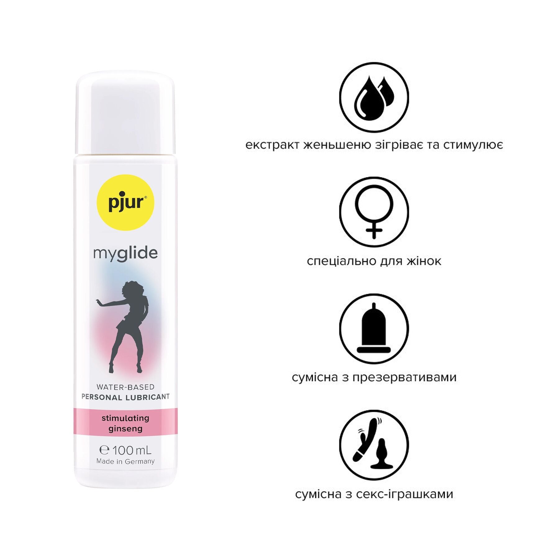 Thumb image for product index 2: Збуджувальна змазка на водній основі pjur my glide