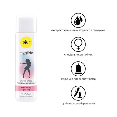 Main image for product index 2: Збуджувальна змазка на водній основі pjur my glide