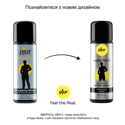 Стимулювальний лубрикант на водній основі pjur Superhero Energizing glide - фото 7