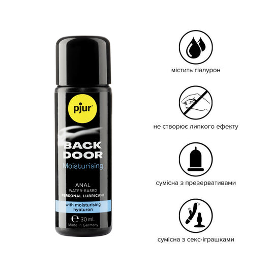 Анальний лубрикант pjur BACK DOOR Moisturising, на водній основі, з гіалуроном_