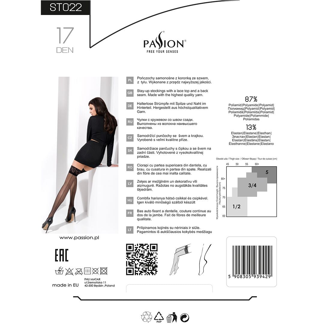 Thumb image for product index 6: Чулки Passion ST022 