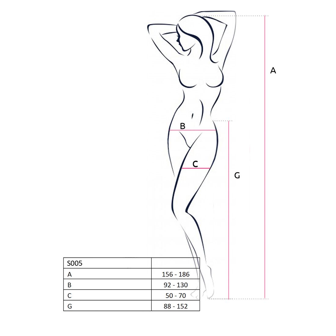 Thumb image for product index 11: Еротичні колготки-бодістокінг Passion S005